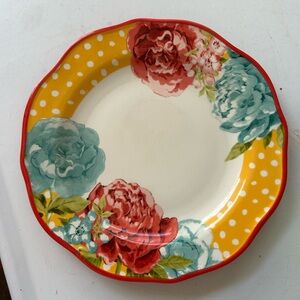 Pioneer Woman Blossom Jubilee 10.5" Dinner Plate - Yellow & Red Floral